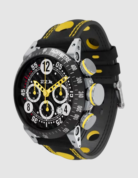 Review High Quality B.R.M Replica Watches For Sale BRM Racing V8-44 Yellow Carbon Edition